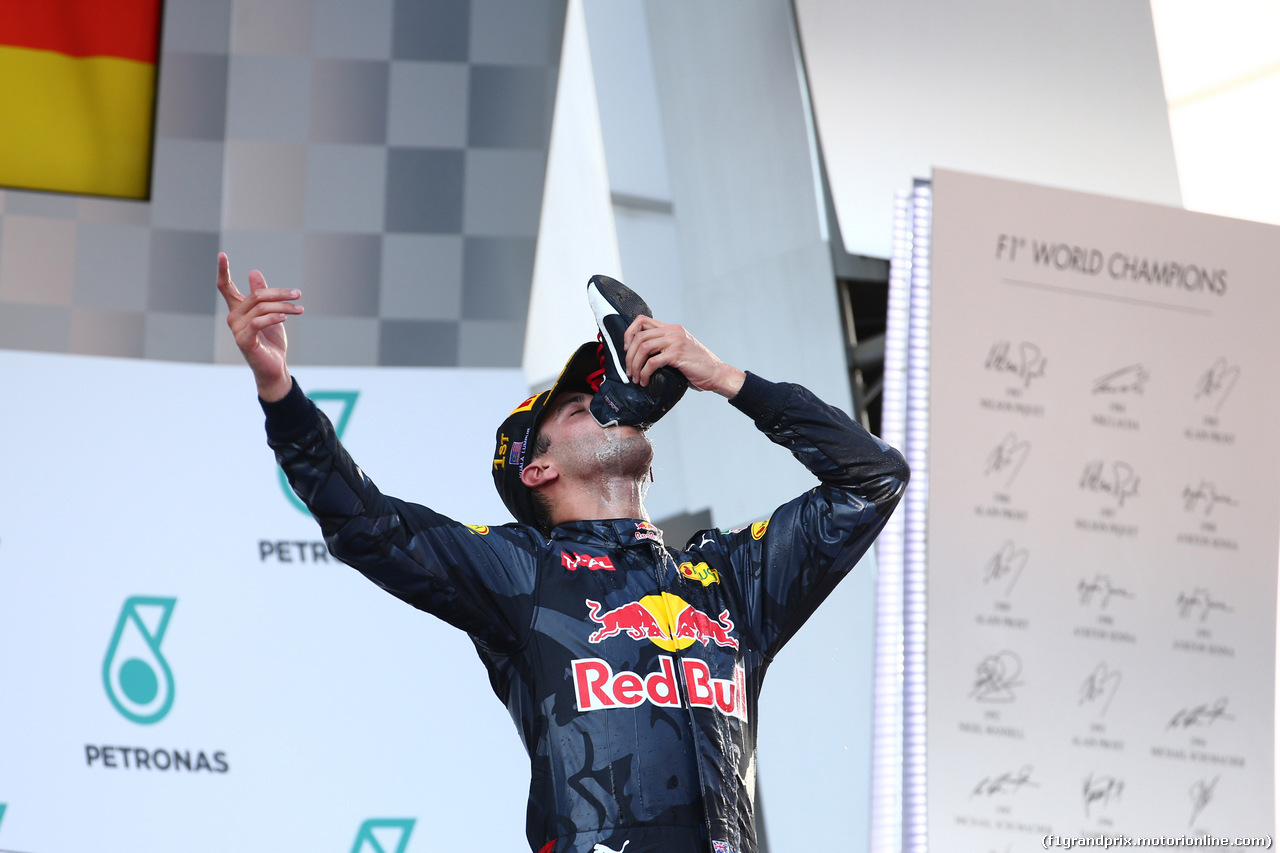 GP MALESIA, 02.10.2016 - Gara, Daniel Ricciardo (AUS) Red Bull Racing RB12