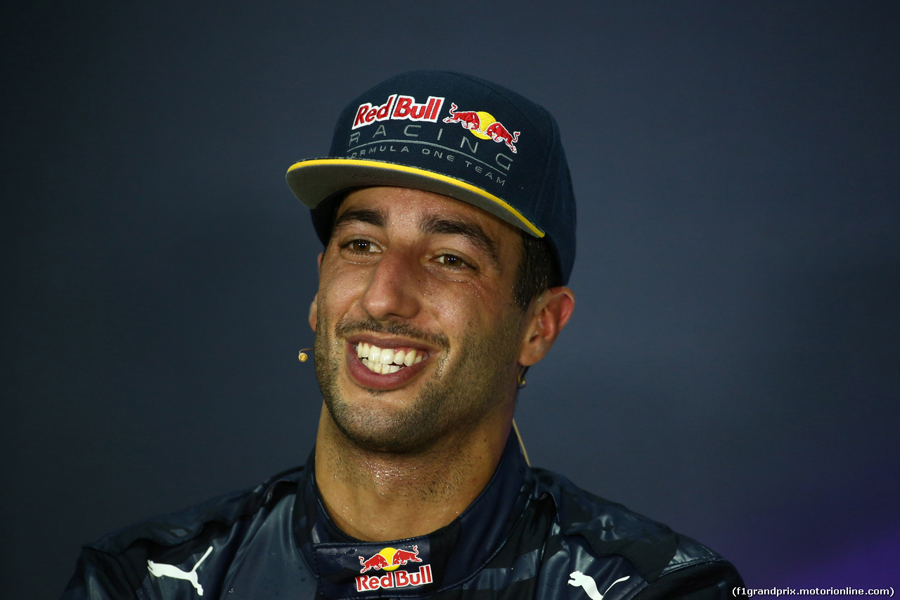 GP MALESIA, 02.10.2016 - Gara, Conferenza Stampa, Daniel Ricciardo (AUS) Red Bull Racing RB12