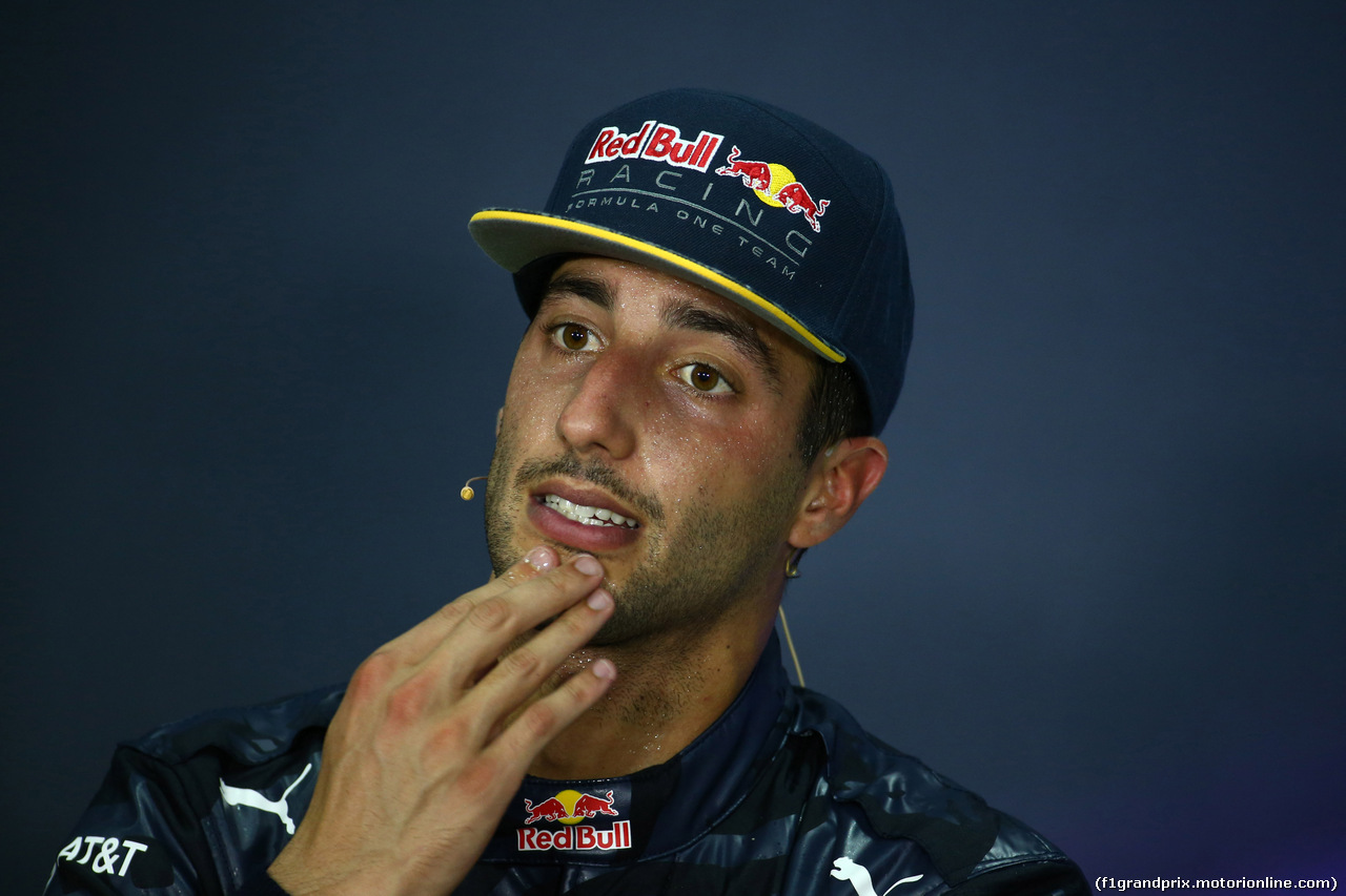 GP MALESIA, 02.10.2016 - Gara, Conferenza Stampa, Daniel Ricciardo (AUS) Red Bull Racing RB12