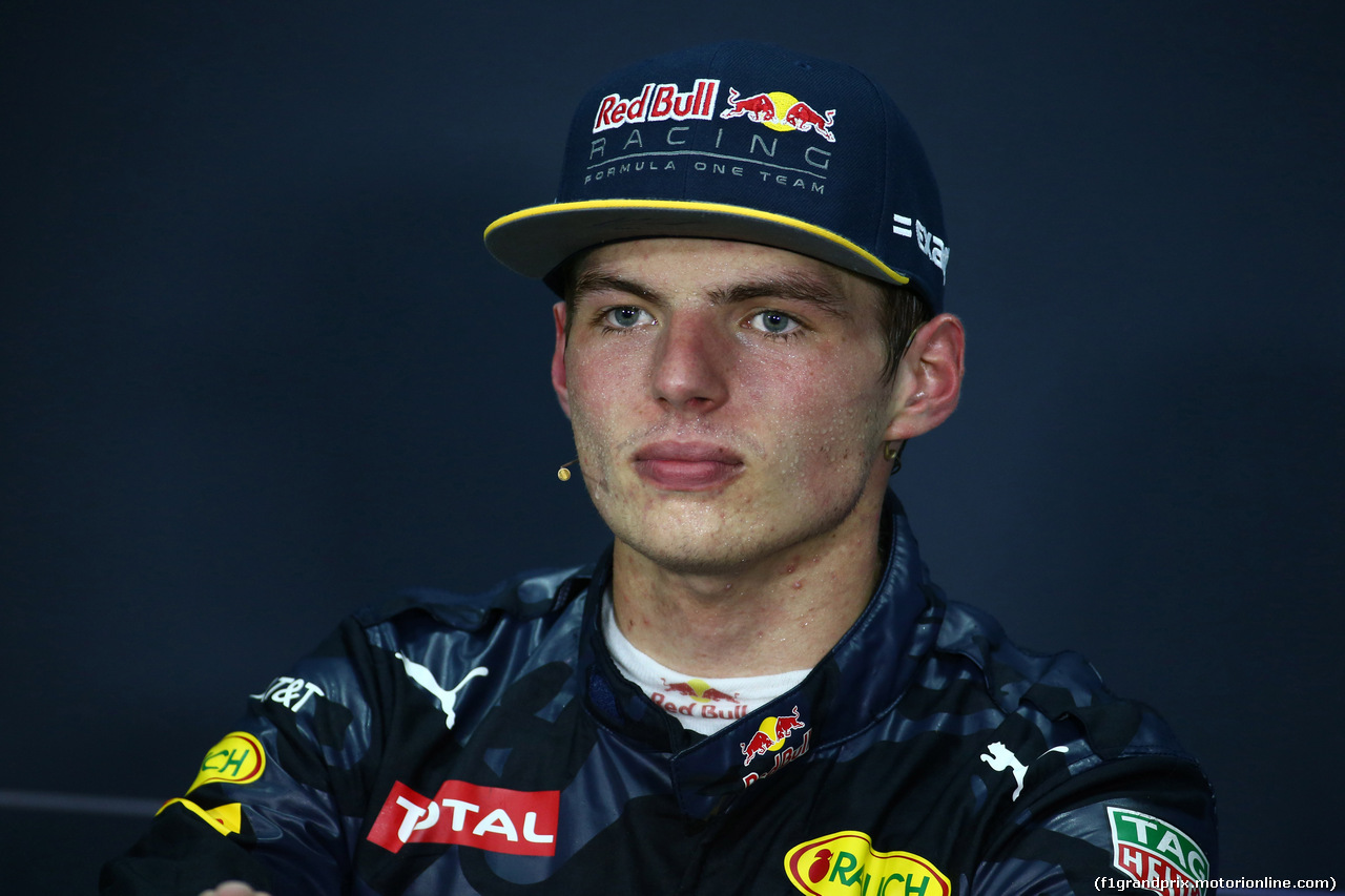 GP MALESIA, 02.10.2016 - Gara, Conferenza Stampa, Max Verstappen (NED) Red Bull Racing RB12