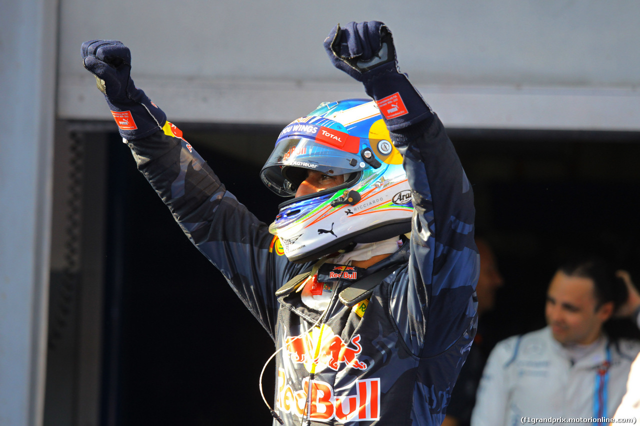 GP MALESIA, 02.10.2016 - Gara, Daniel Ricciardo (AUS) Red Bull Racing RB12 vincitore