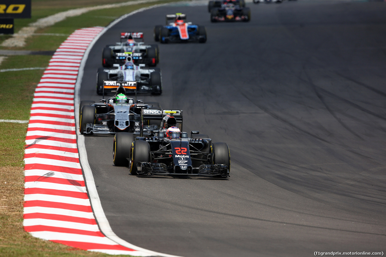 GP MALESIA, 02.10.2016 - Gara, Jenson Button (GBR)  McLaren Honda MP4-31