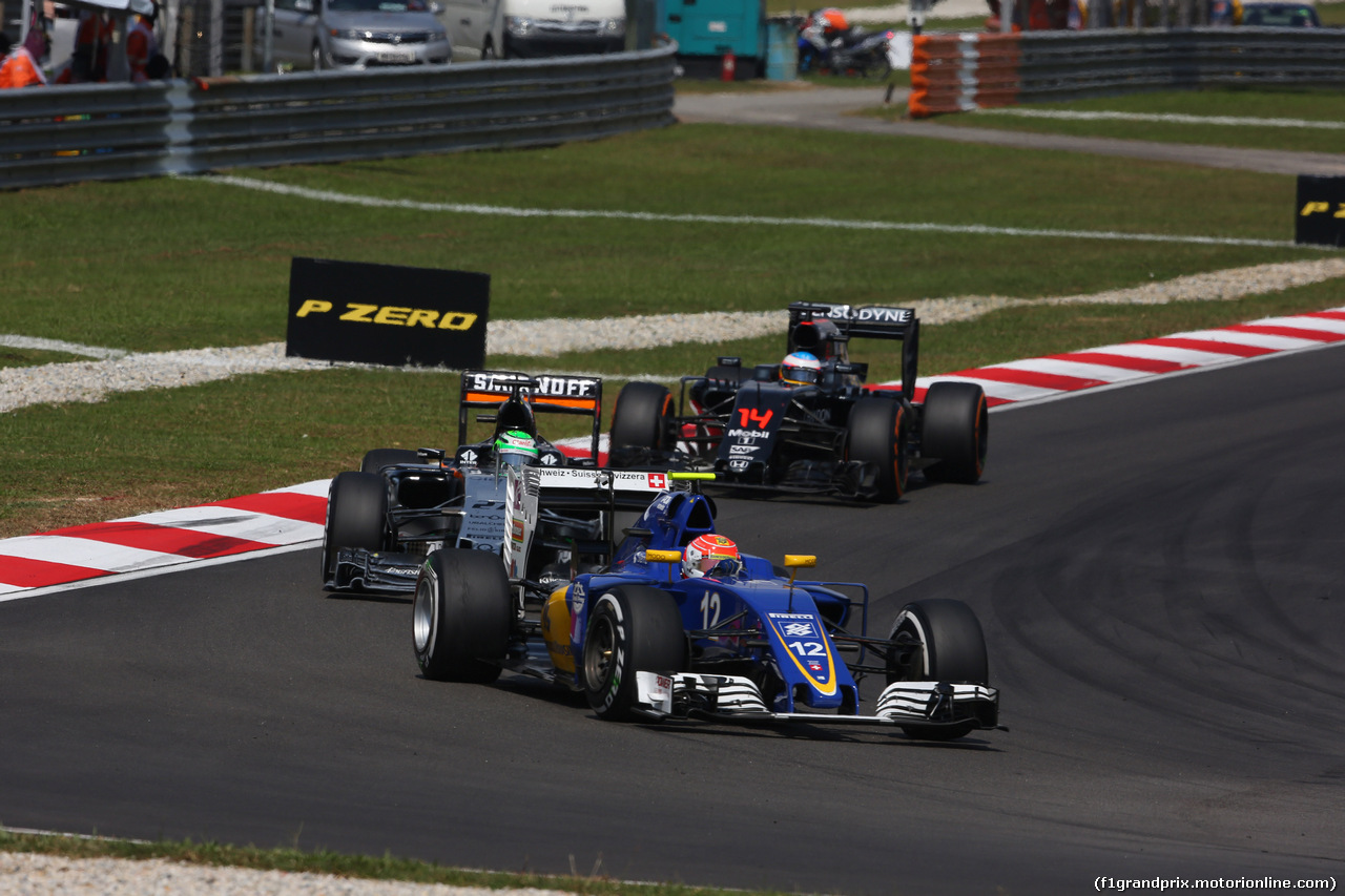 GP MALESIA, 02.10.2016 - Gara, Felipe Nasr (BRA) Sauber C34