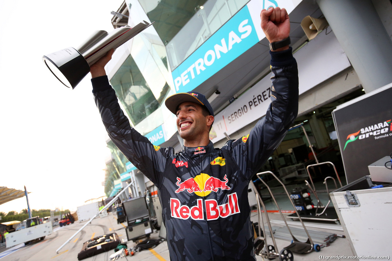 GP MALESIA, 02.10.2016 - Gara, Daniel Ricciardo (AUS) Red Bull Racing RB12