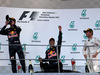 GP MALESIA, 02.10.2016 - Gara, secondo Max Verstappen (NED) Red Bull Racing RB12, Daniel Ricciardo (AUS) Red Bull Racing RB12 vincitore e terzo Nico Rosberg (GER) Mercedes AMG F1 W07 Hybrid