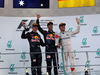 MALAYSIA GP, 02.10.2016 – Rennen, Zweiter Max Verstappen (NED) Red Bull Racing RB12, Daniel Ricciardo (AUS) Red Bull Racing RB12 Sieger und Dritter Nico Rosberg (GER) Mercedes AMG F1 W07 Hybrid