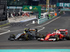 GP MALESIA, 02.10.2016 - Gara, Sergio Perez (MEX) Sahara Force India F1 VJM09 e Kimi Raikkonen (FIN) Ferrari SF16-H