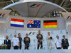 GP MALESIA, 02.10.2016 - Gara, secondo Max Verstappen (NED) Red Bull Racing RB12, Daniel Ricciardo (AUS) Red Bull Racing RB12 vincitore e terzo Nico Rosberg (GER) Mercedes AMG F1 W07 Hybrid