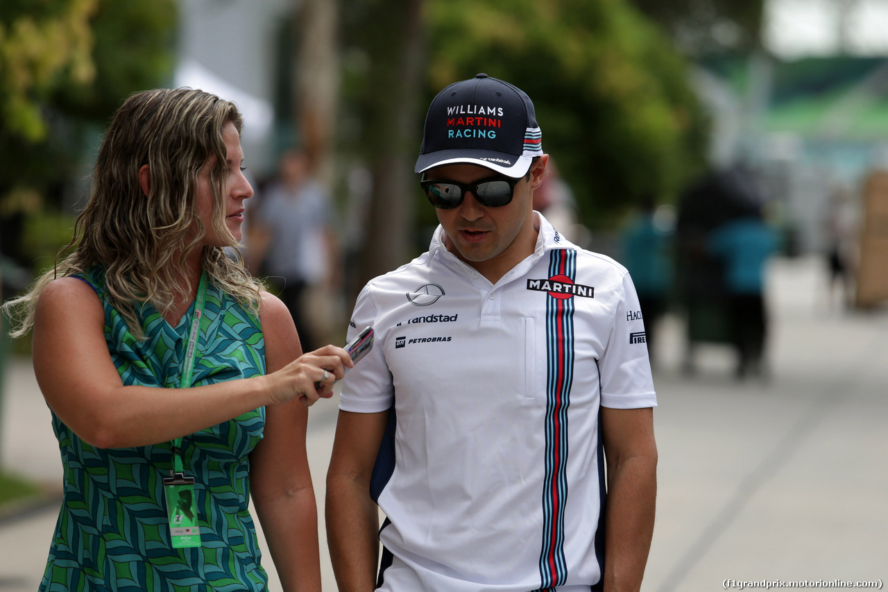 GP MALESIA, 29.09.2016 - Felipe Massa (BRA) Williams FW38
