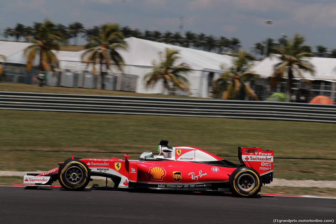 GP MALESIA, 30.09.2016 - Prove Libere 2, Sebastian Vettel (GER) Ferrari SF16-H