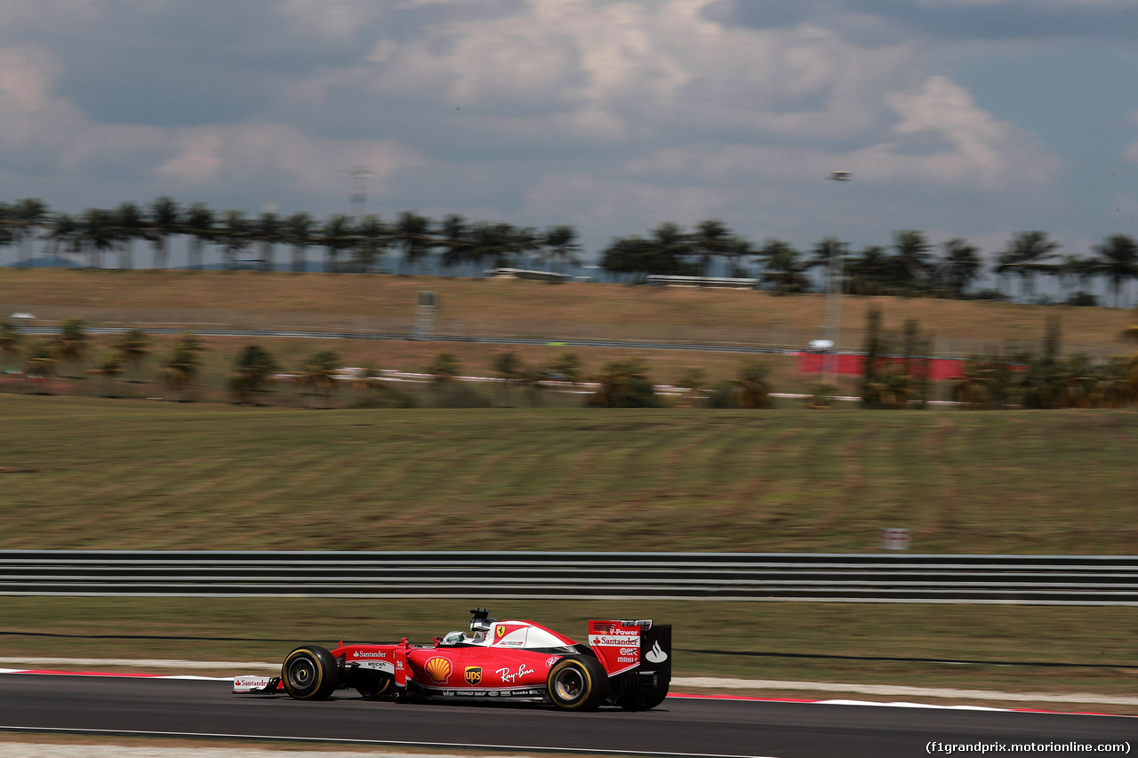 GP MALESIA, 30.09.2016 - Prove Libere 2, Sebastian Vettel (GER) Ferrari SF16-H