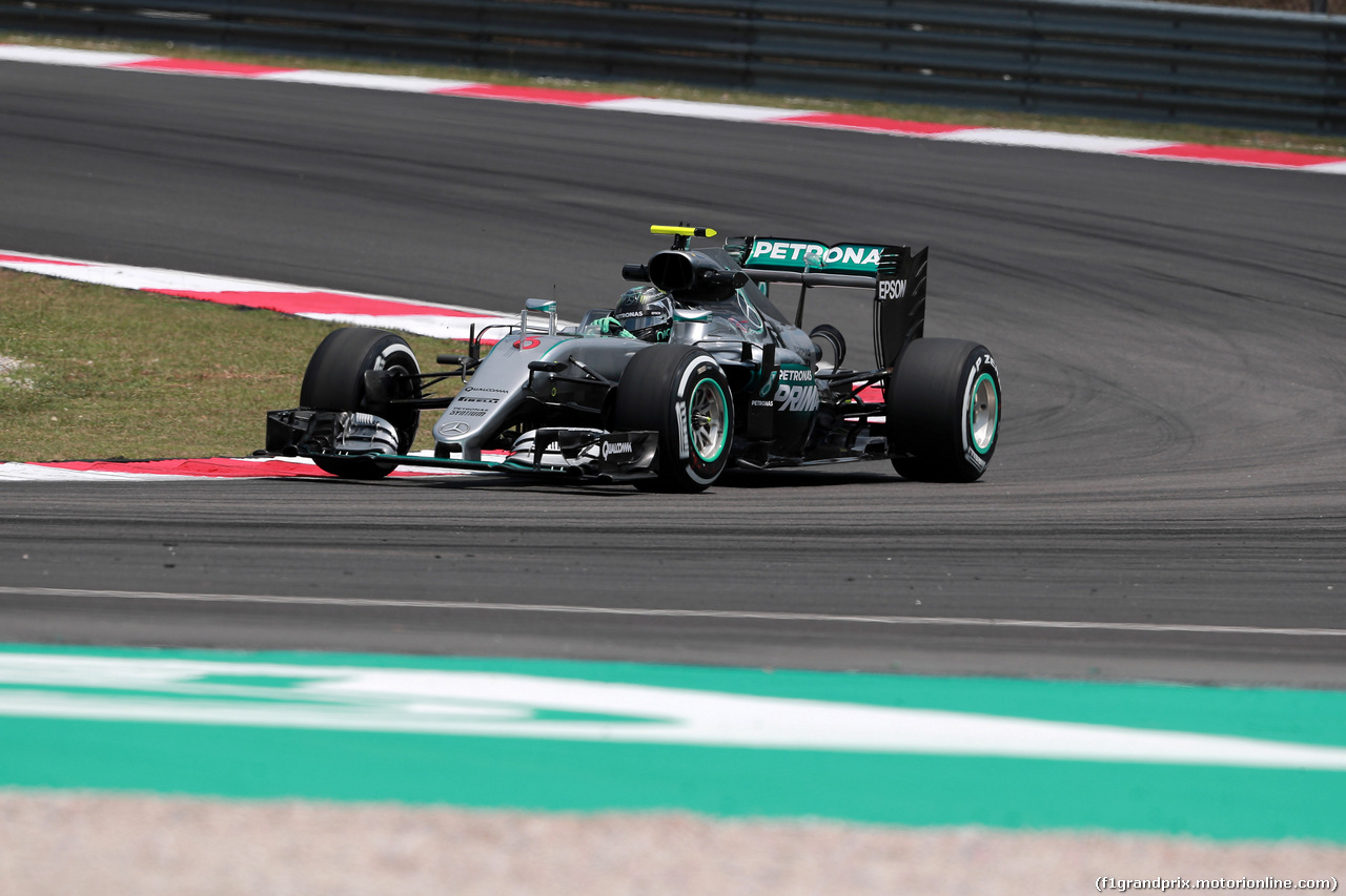GP MALESIA, 30.09.2016 - Prove Libere 2, Nico Rosberg (GER) Mercedes AMG F1 W07 Hybrid