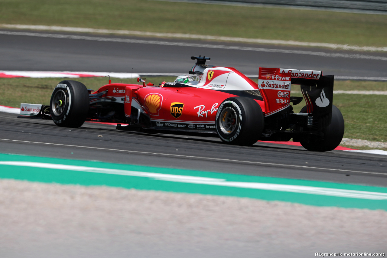 GP MALESIA, 30.09.2016 - Prove Libere 2, Sebastian Vettel (GER) Ferrari SF16-H