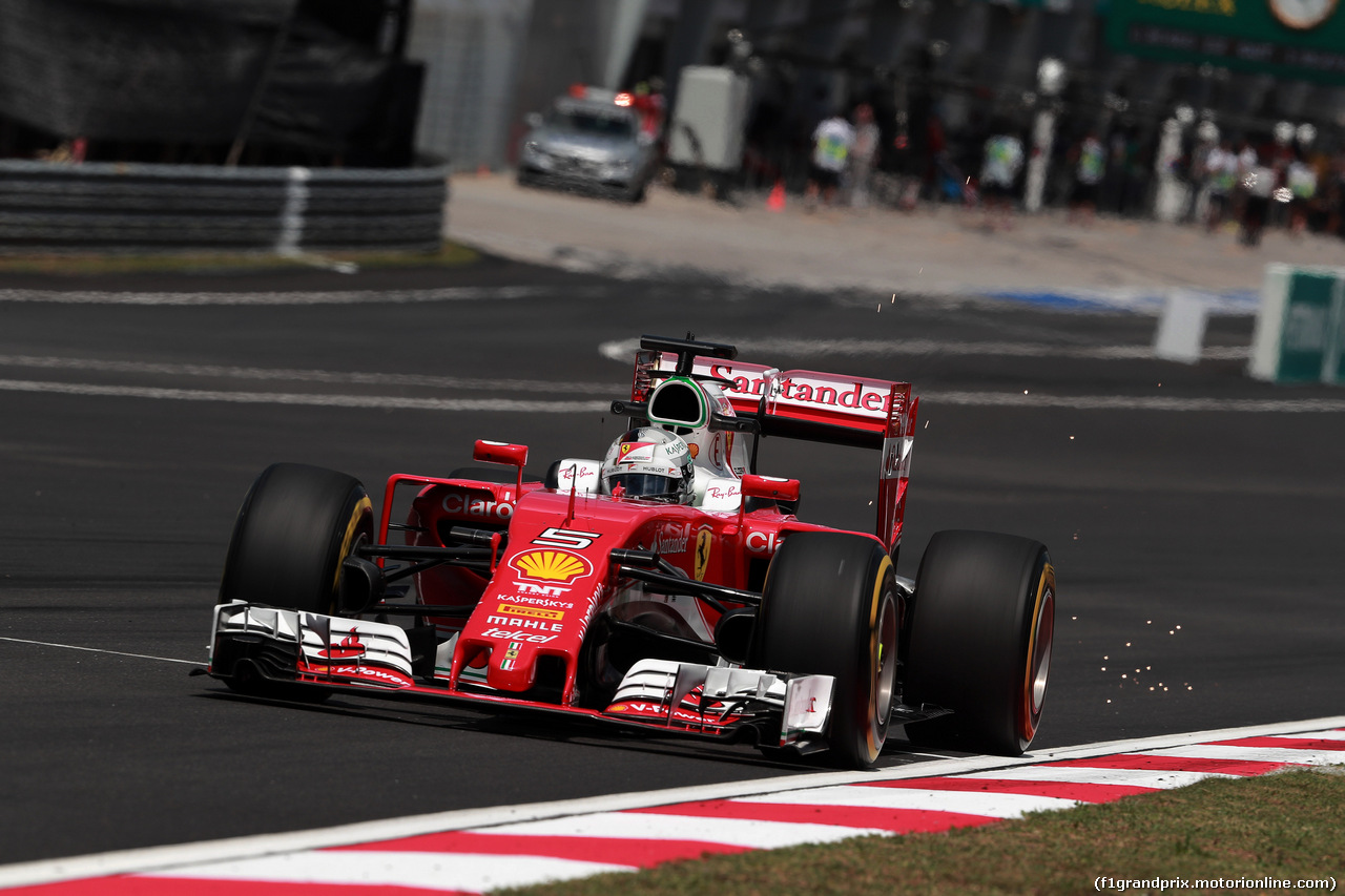 GP MALESIA, 30.09.2016 - Prove Libere 2, Sebastian Vettel (GER) Ferrari SF16-H