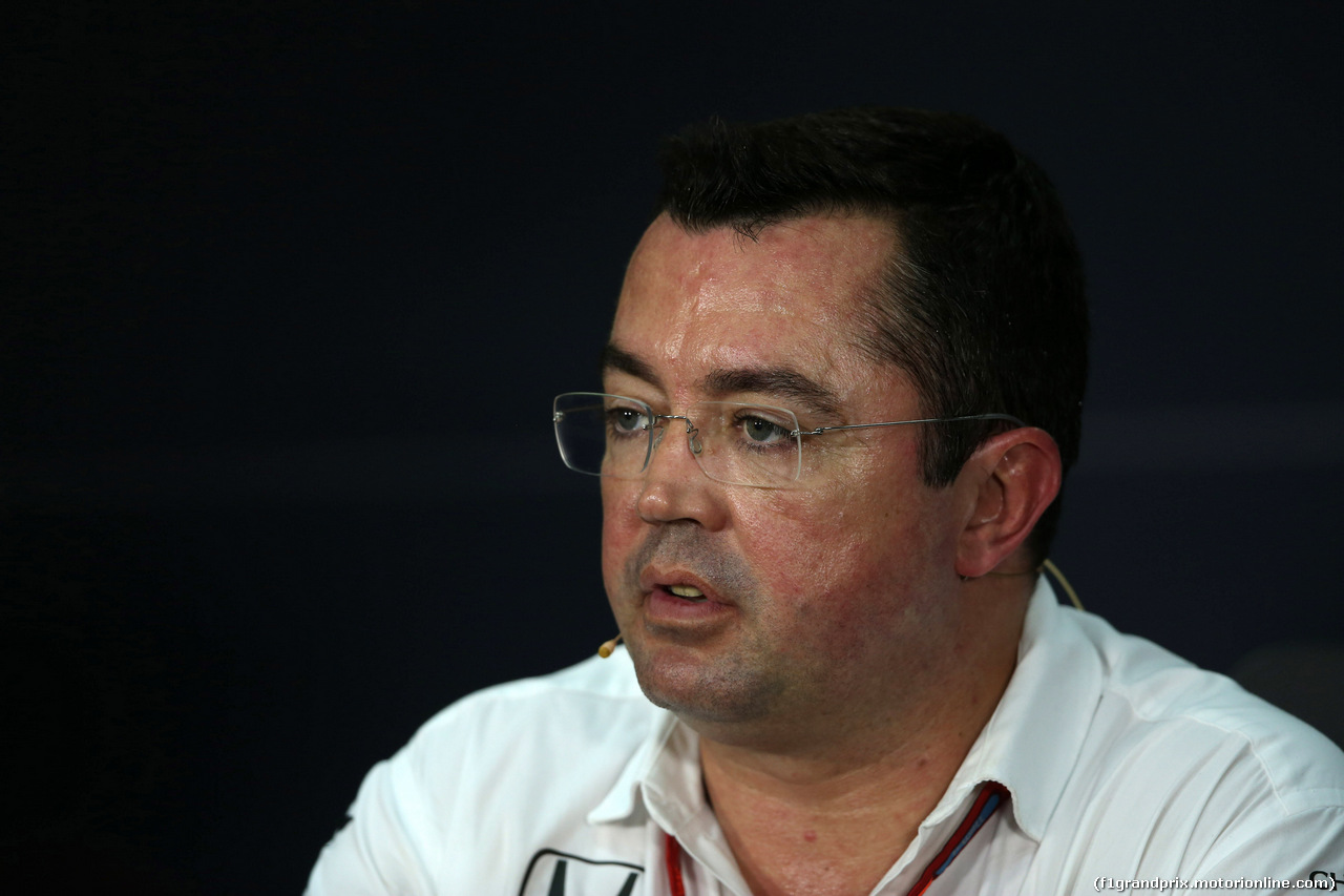 GP MALESIA, 30.09.2016 - Conferenza Stampa, Eric Boullier (FRA) McLaren Racing Director