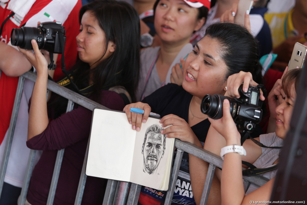 GP MALESIA, 01.10.2016 - A fan of Sebastian Vettel (GER) Ferrari SF16-H