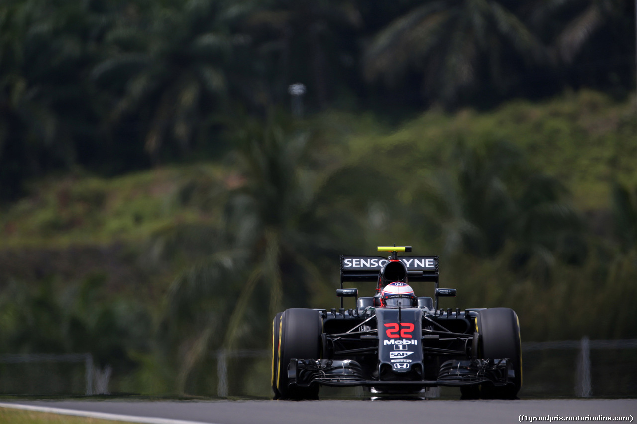 GP MALESIA, 01.10.2016 - Prove Libere 3, Jenson Button (GBR)  McLaren Honda MP4-31