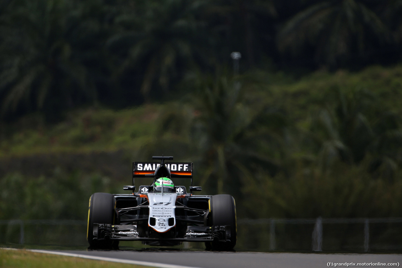 GP MALESIA, 01.10.2016 - Prove Libere 3, Nico Hulkenberg (GER) Sahara Force India F1 VJM09
