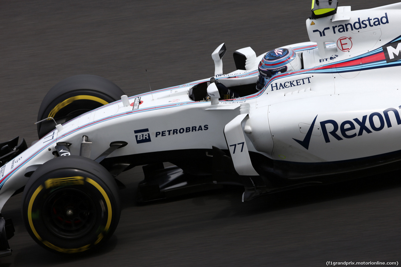 GP MALESIA, 01.10.2016 - Prove Libere 3, Valtteri Bottas (FIN) Williams FW38