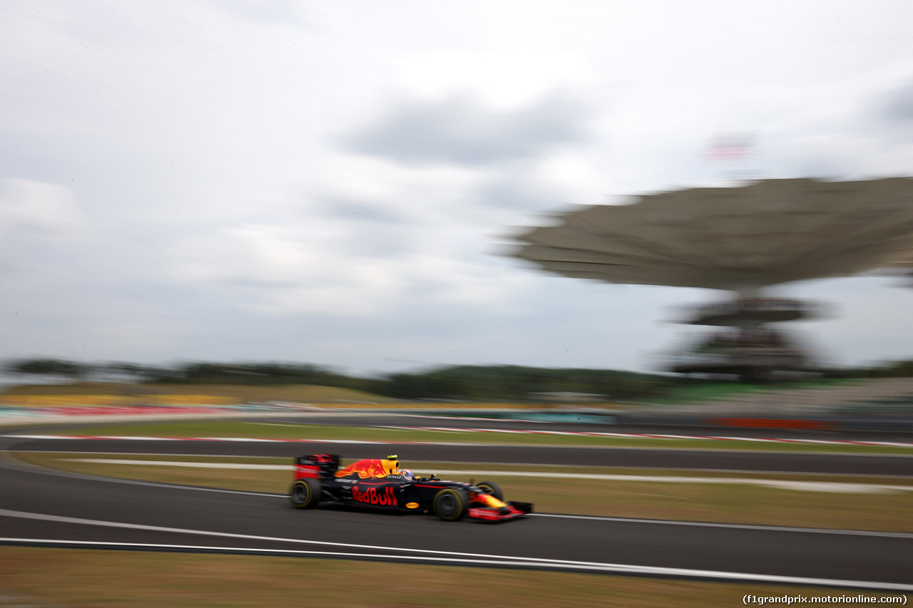 GP MALESIA, 01.10.2016 - Prove Libere 3, Max Verstappen (NED) Red Bull Racing RB12