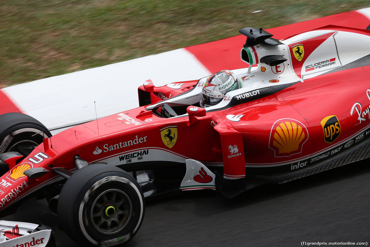 GP MALESIA, 01.10.2016 - Prove Libere 3, Sebastian Vettel (GER) Ferrari SF16-H