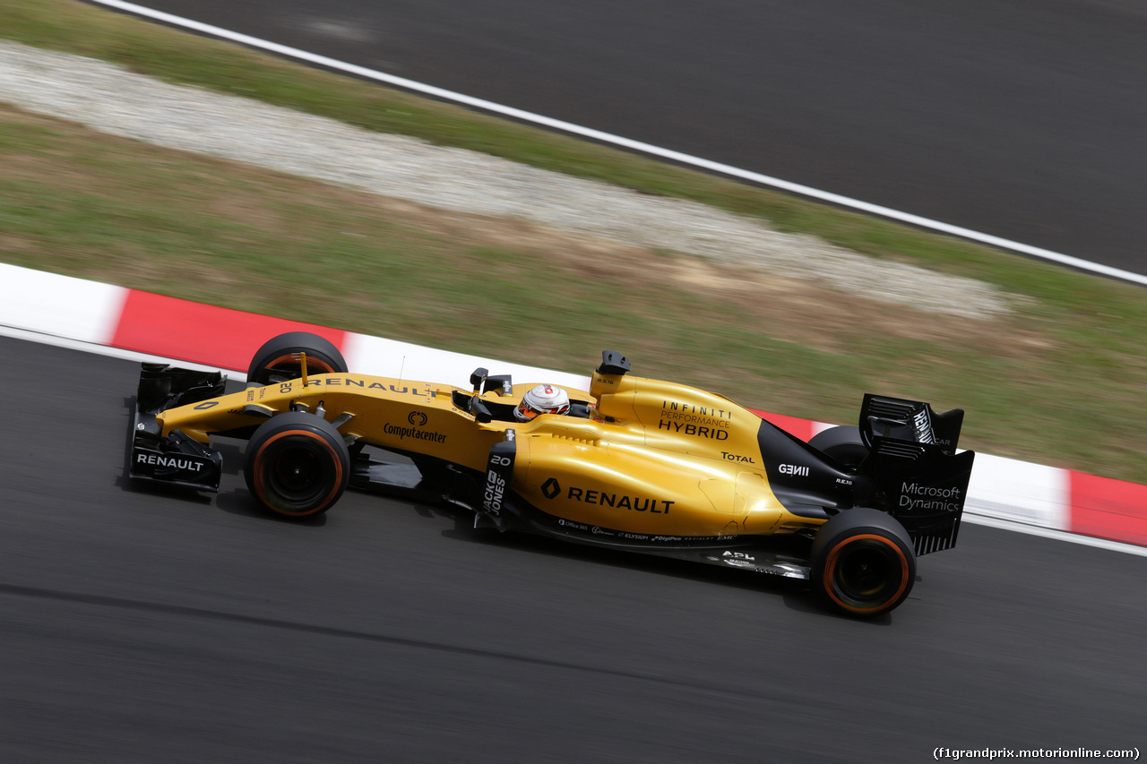GP MALESIA, 01.10.2016 - Prove Libere 3, Kevin Magnussen (DEN) Renault Sport F1 Team RS16