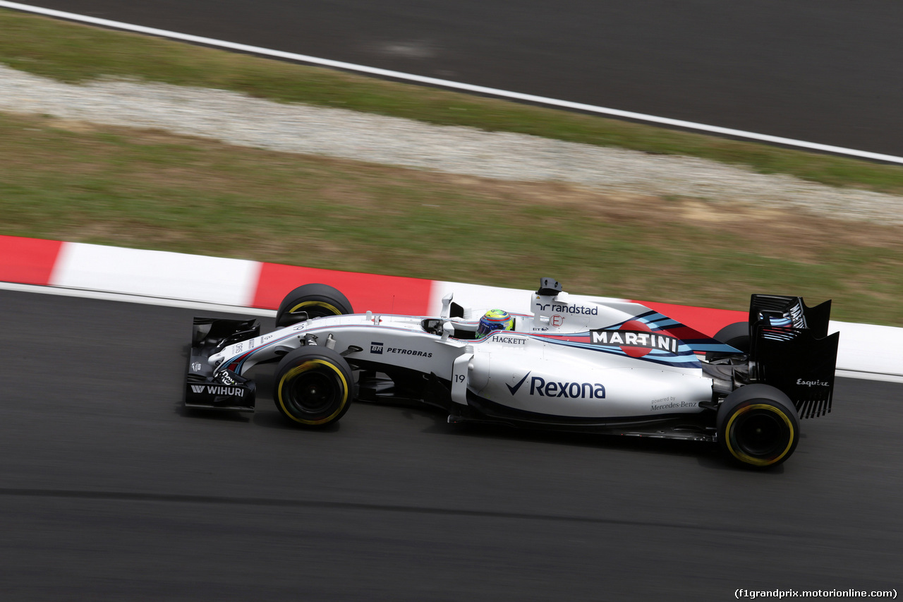 GP MALESIA, 01.10.2016 - Prove Libere 3, Felipe Massa (BRA) Williams FW38