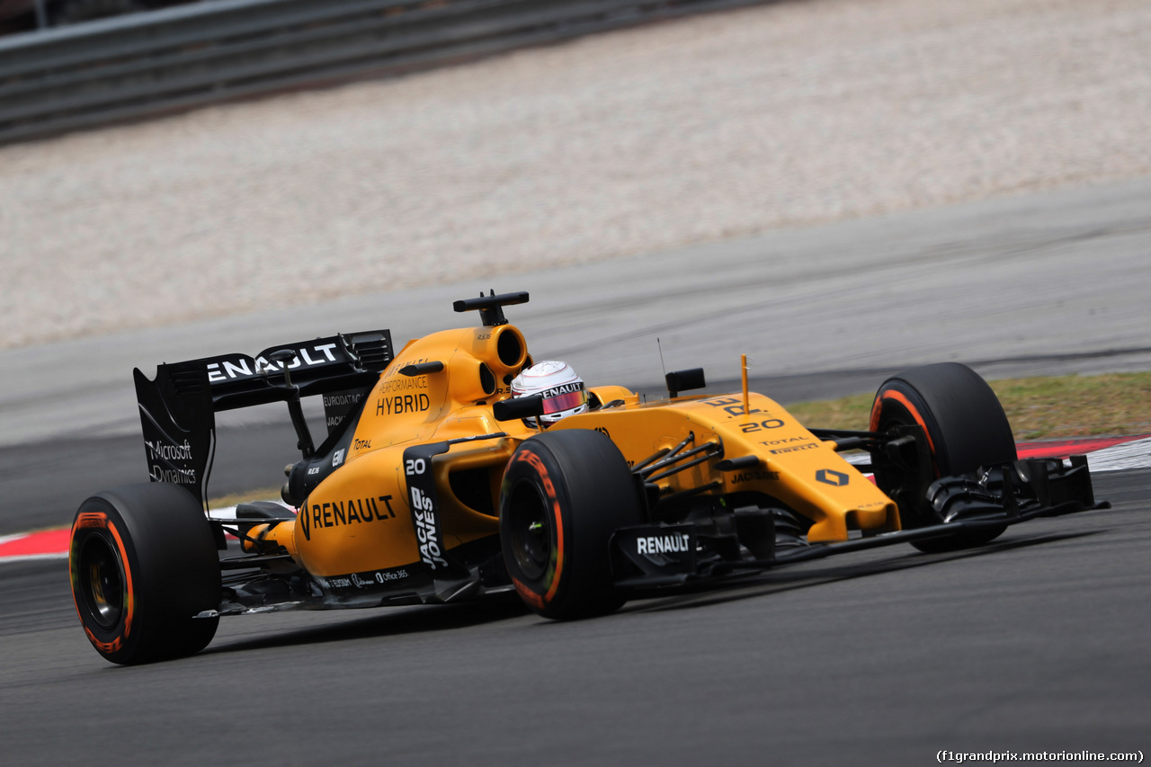 GP MALESIA, 01.10.2016 - Prove Libere 3, Kevin Magnussen (DEN) Renault Sport F1 Team RS16