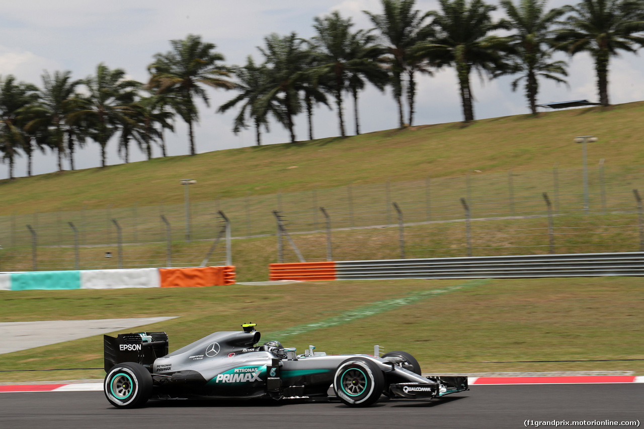 GP MALESIA, 01.10.2016 - Prove Libere 3, Nico Rosberg (GER) Mercedes AMG F1 W07 Hybrid