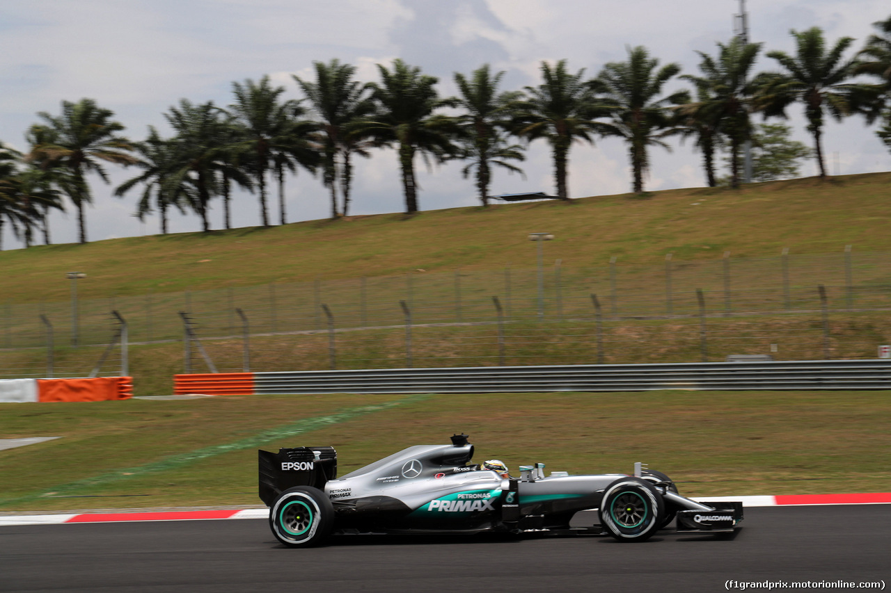 GP MALESIA, 01.10.2016 - Prove Libere 3, Lewis Hamilton (GBR) Mercedes AMG F1 W07 Hybrid