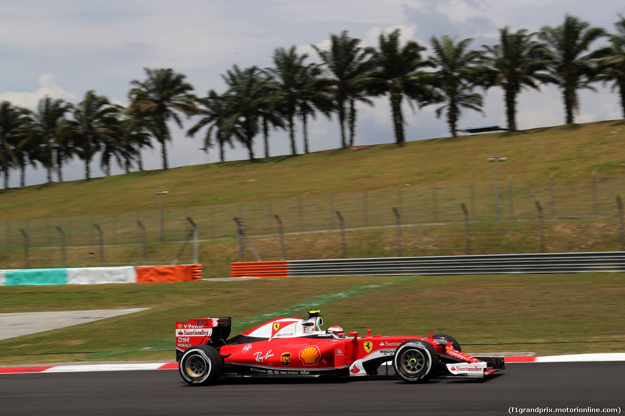 GP MALESIA, 01.10.2016 - Prove Libere 3, Kimi Raikkonen (FIN) Ferrari SF16-H