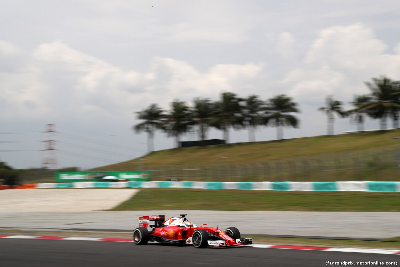 GP MALESIA, 01.10.2016 - Prove Libere 3, Sebastian Vettel (GER) Ferrari SF16-H