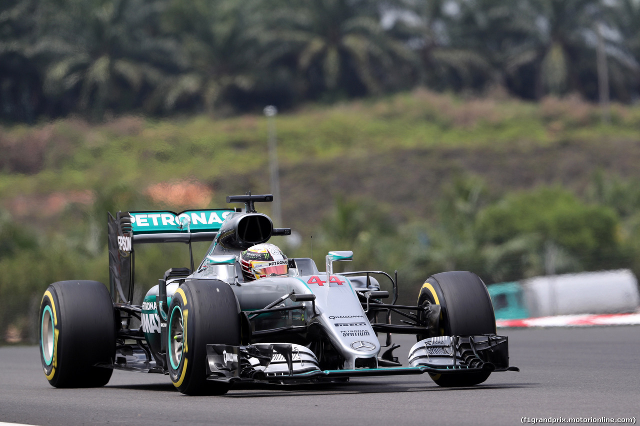GP MALESIA, 01.10.2016 - Prove Libere 3, Lewis Hamilton (GBR) Mercedes AMG F1 W07 Hybrid