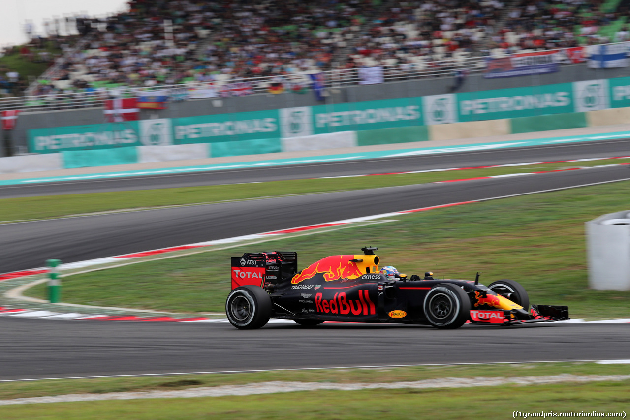 GP MALESIA, 01.10.2016 - Qualifiche, Daniel Ricciardo (AUS) Red Bull Racing RB12