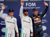 GP MALESIA, 01.10.2016 - Qualifiche, secondo Nico Rosberg (GER) Mercedes AMG F1 W07 Hybrid, Lewis Hamilton (GBR) Mercedes AMG F1 W07 Hybrid pole position e terzo Max Verstappen (NED) Red Bull Racing RB12
