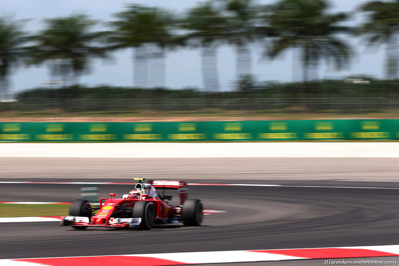 GP MALESIA, 30.09.2016 - Prove Libere 1, Kimi Raikkonen (FIN) Ferrari SF16-H