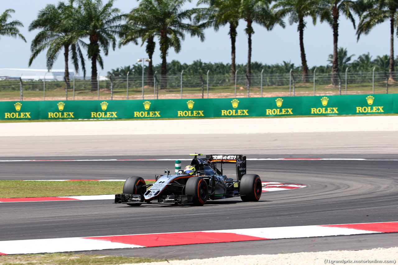 GP MALESIA, 30.09.2016 - Prove Libere 1, Sergio Perez (MEX) Sahara Force India F1 VJM09