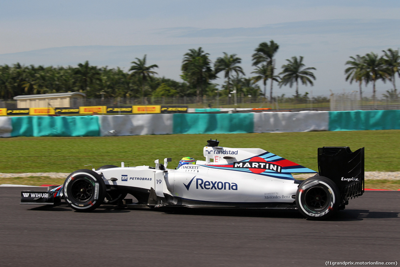 GP MALESIA, 30.09.2016 - Prove Libere 1, Felipe Massa (BRA) Williams FW38