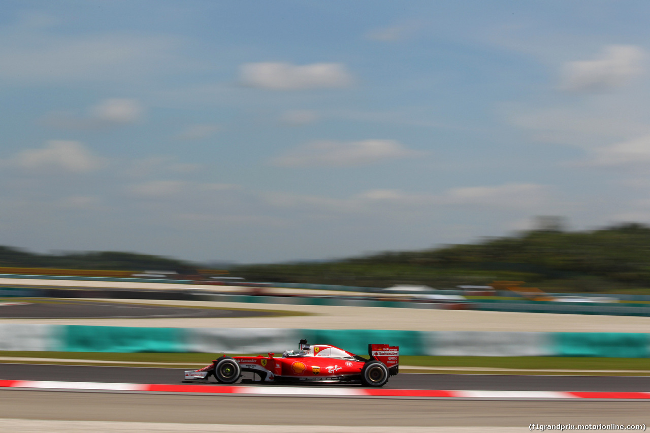 GP MALESIA, 30.09.2016 - Prove Libere 1, Sebastian Vettel (GER) Ferrari SF16-H