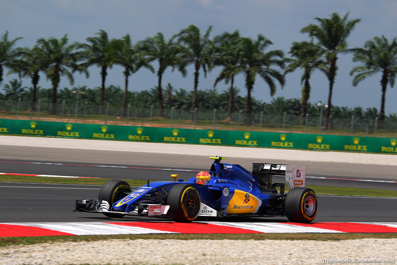 GP MALESIA, 30.09.2016 - Prove Libere 1, Felipe Nasr (BRA) Sauber C34