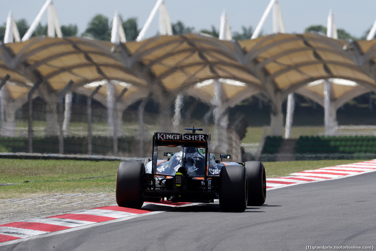 GP MALESIA, 30.09.2016 - Prove Libere 1, Nico Hulkenberg (GER) Sahara Force India F1 VJM09