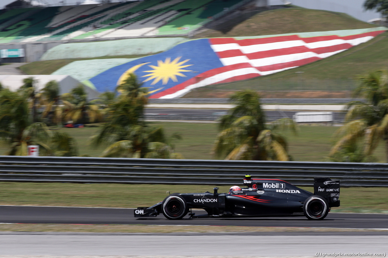 GP MALESIA, 30.09.2016 - Prove Libere 1, Jenson Button (GBR)  McLaren Honda MP4-31