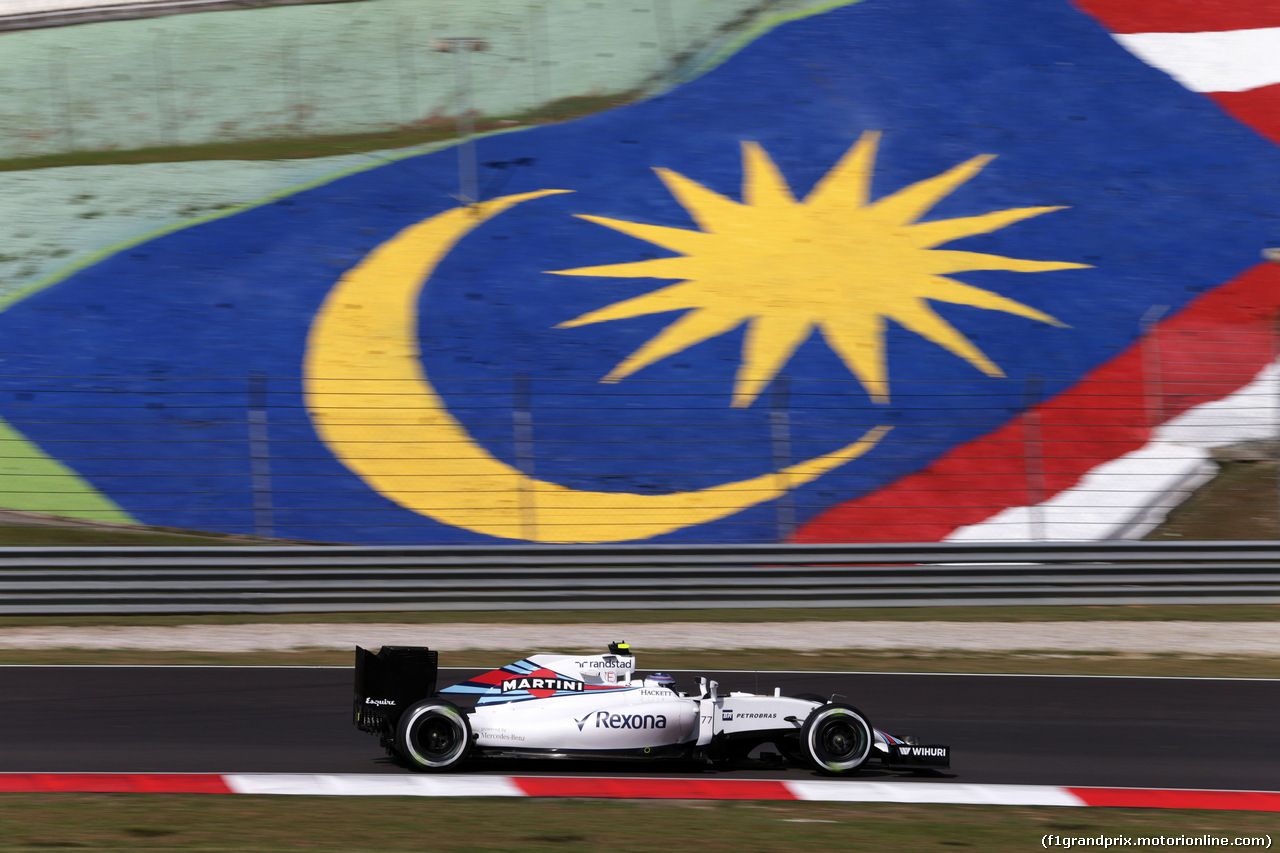 GP MALESIA, 30.09.2016 - Prove Libere 1, Valtteri Bottas (FIN) Williams FW38