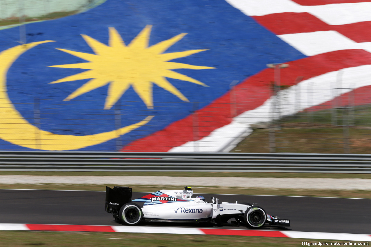 GP MALESIA, 30.09.2016 - Prove Libere 1, Valtteri Bottas (FIN) Williams FW38
