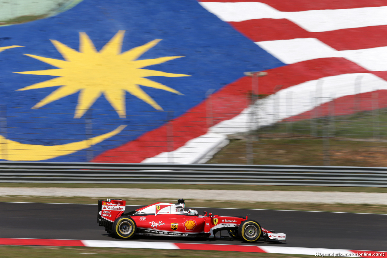 GP MALESIA, 30.09.2016 - Prove Libere 1, Sebastian Vettel (GER) Ferrari SF16-H