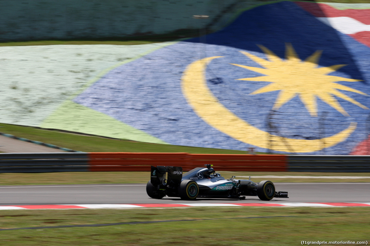 GP MALESIA, 30.09.2016 - Prove Libere 2, Nico Rosberg (GER) Mercedes AMG F1 W07 Hybrid