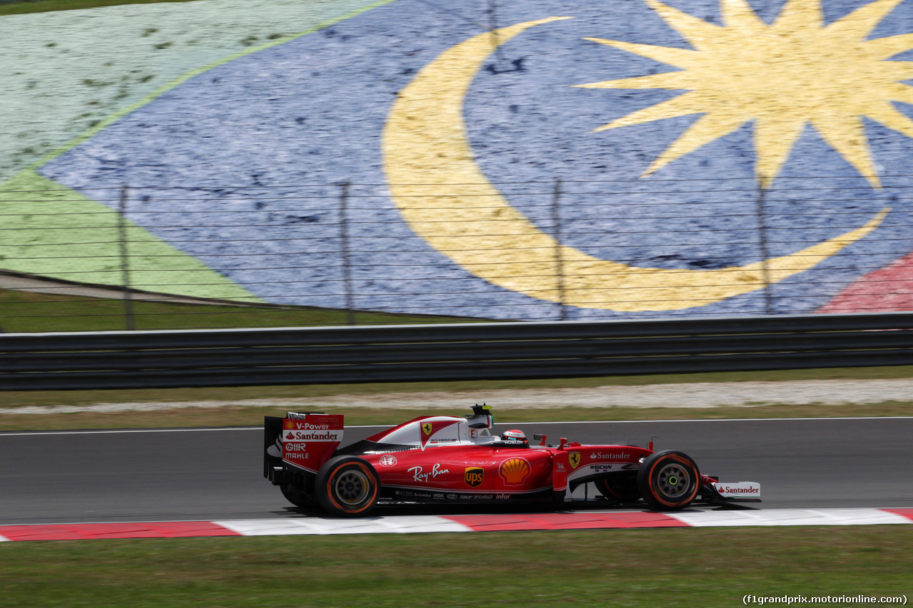 GP MALESIA, 30.09.2016 - Prove Libere 2, Kimi Raikkonen (FIN) Ferrari SF16-H