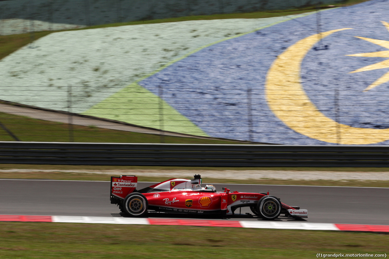 GP MALESIA, 30.09.2016 - Prove Libere 2, Sebastian Vettel (GER) Ferrari SF16-H