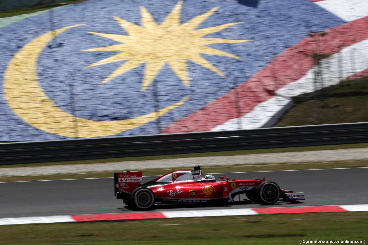 GP MALESIA, 30.09.2016 - Prove Libere 2, Sebastian Vettel (GER) Ferrari SF16-H