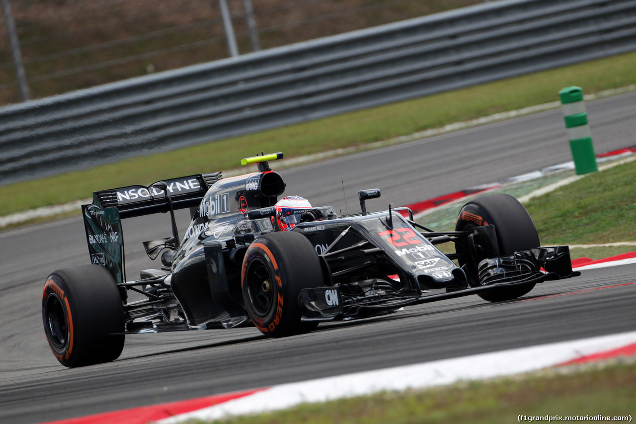 GP MALESIA, 30.09.2016 - Prove Libere 2, Jenson Button (GBR)  McLaren Honda MP4-31